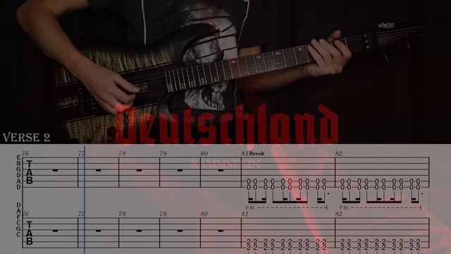 Rammstein - Deutschland (Cover) With Tab смотреть онлайн