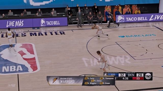 NBA 2K21 Ultra Next Gen Graphics Orlando Bubble Mod | NETS vs WARRIORS | PC Gameplay смотреть онлайн