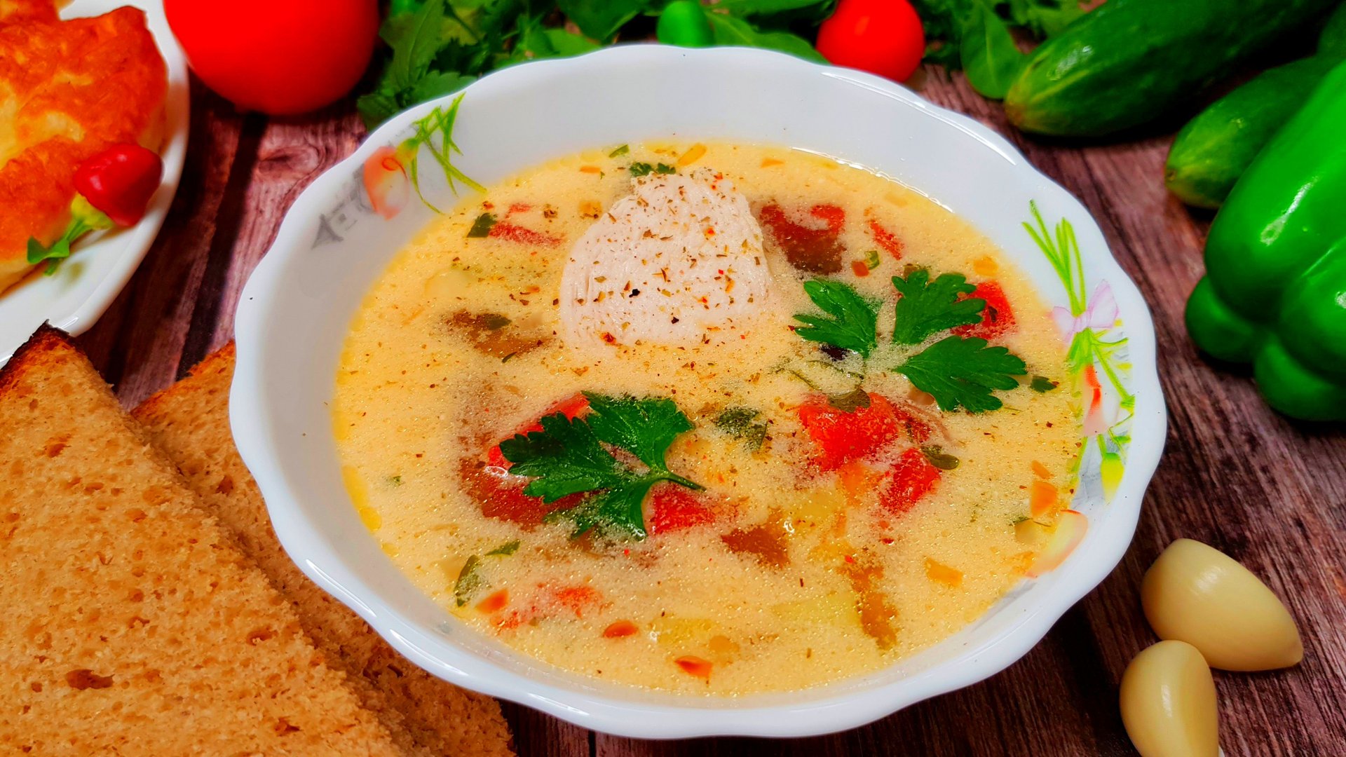 Куриный СУП С ПОМИДОРАМИ И СМЕТАНОЙ – попробуйте и вы влюбитесь в него также, как и мы! смотреть онлайн