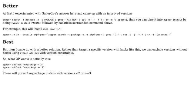 Unix & Linux: zypper install specific major version without specifying the minor version смотреть онлайн