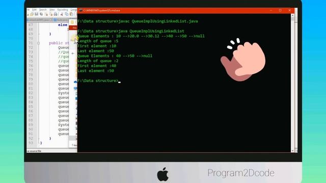 Generic Queue Implementation Using Linked List in java Programming Language (Data structure) смотреть онлайн
