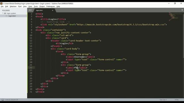 #1 How to create Login Form in html, Bootstrap 4 in Less than 5 mins!!! | Modern | Updated 2019-20| смотреть онлайн