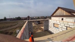 ВЛОГ/Крыша гаража д.1 / Двухскатная крыша на Гараж