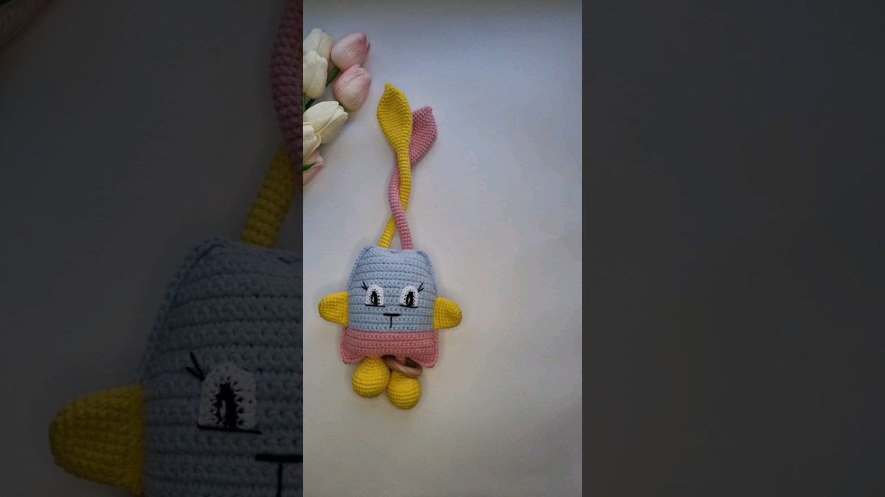 Развивающий зайка тянучка МК в ВК myatka_knit_for_kids смотреть онлайн