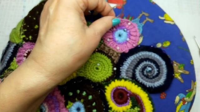 Фриформ крючком. Заканчиваю вязать рукав. Часть 1 смотреть онлайн