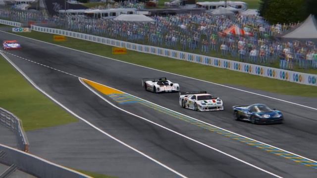 Peugeot 905 EVO 1C at Le Mans | Onboard and TV Camera | G923 + H-shifter + clutch | Assetto Corsa смотреть онлайн