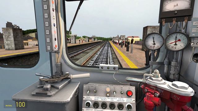 Garry's Mod Metrostroi Обкатка московского Метростроя