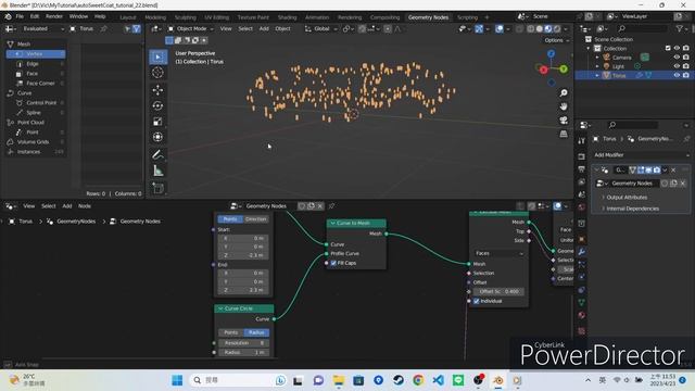 blender 3.5 geometry nodes tutorial - sweet coat смотреть онлайн