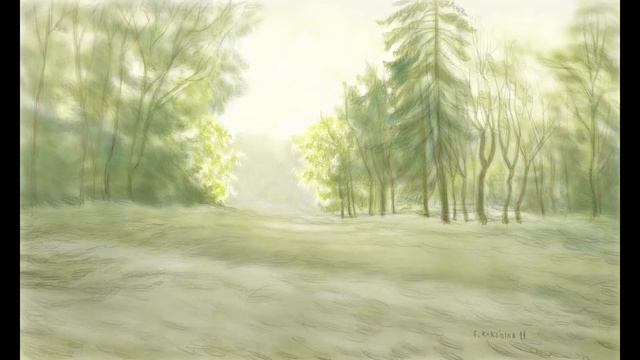 Рисование в Krita. Пейзаж. Drawing in Krita. Landscape смотреть онлайн