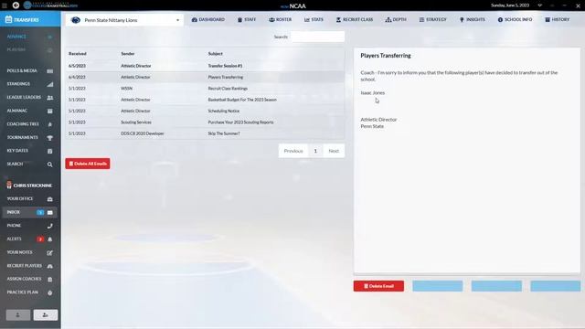 Draft Day Sports College Basketball 2020 Penn State Episode 7