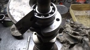 Съём подшипников с коленвала рысь