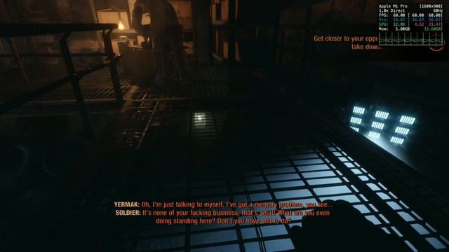 Metro Exodus - Apple M1 PRO 10c CPU 16c GPU смотреть онлайн
