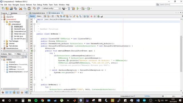 Carrito con Arduino - Bluetooth con JAVA - 4 Modos de Funcionamiento UDP TCP - ESPE смотреть онлайн
