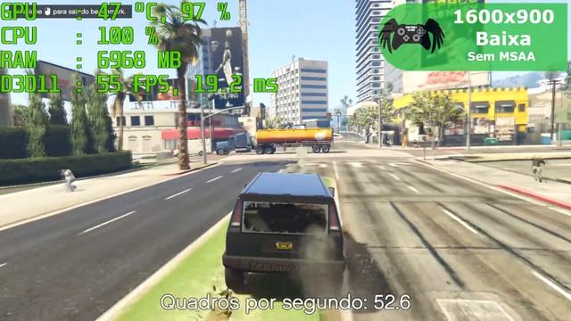 Teste de Placa de Vídeo - AMD R7 350 - GTA 5 смотреть онлайн