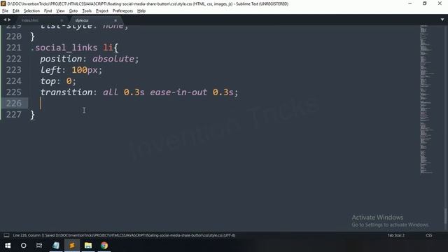 Floating Share Button hover effect Using CSS | Social Media Button Animation Using CSS смотреть онлайн