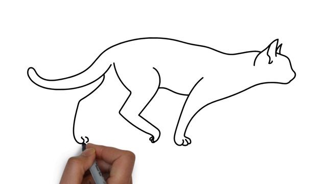 Как нарисовать кошку / Как нарисовать кота. смотреть онлайн