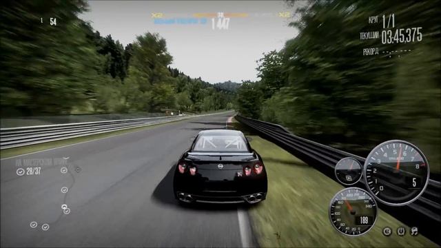 Need For Speed: Shift1-Nissan GT-R R35 Nürburgring(7:43:630) смотреть онлайн