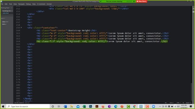 How to Website design and Devlopmant class-22 / Bootstrap / 3rd badge смотреть онлайн