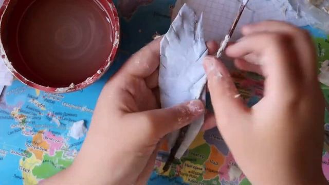 Делаю одуванчик своими руками//Одуванчик//Папье-маше смотреть онлайн