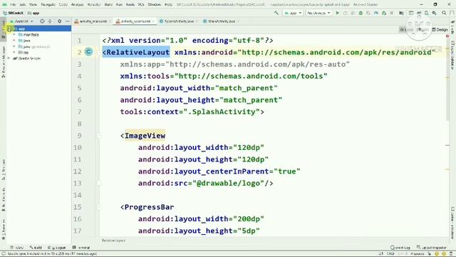 Splash Screen with Animations Android Studio || Welcome Screen Android Studio || смотреть онлайн