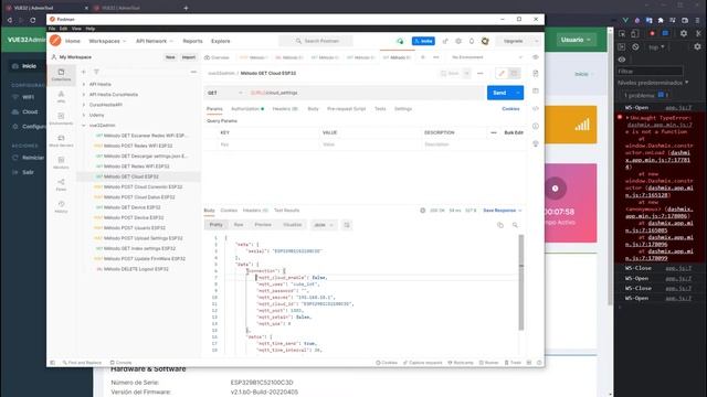 Postman API Vue32 - como Usar Vue.js en el ESP32, un panel administrativo dentro del ESP32 смотреть онлайн