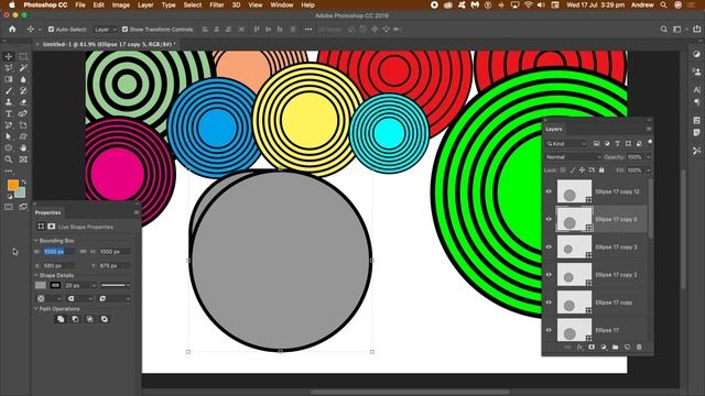 Photoshop tutorial : Create concentric circles uniform spacing смотреть онлайн