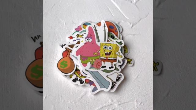 Наклеики/Стикеры Спанч Боб/Sponge Bob смотреть онлайн