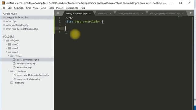 TecnoTips PHP: Mini MVC Video 3, Controlador Base смотреть онлайн