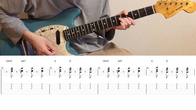 Weezer - Say It Ain't So (guitar cover with tabs & chords) смотреть онлайн