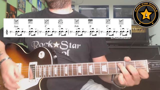 Lesson #06 - How to Play on Guitar - The Passenger - Iggy Pop - by Rock Star School смотреть онлайн