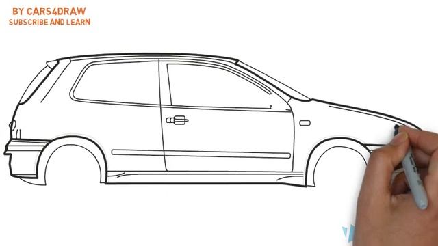 How to Draw a Fiat Bravo / Как нарисовать Fiat Bravo смотреть онлайн