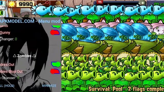 Fast Kill All Zombies || Plants Vs Zombies Mod Menu || PvZ Mod Menu Game Play Part 57 смотреть онлайн