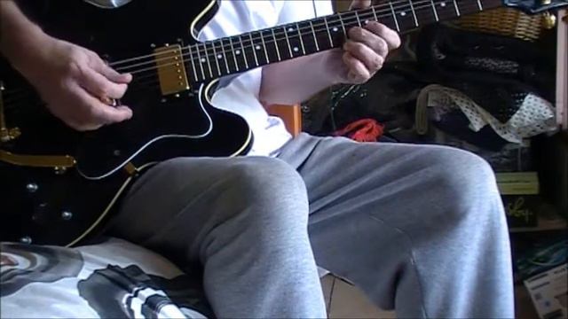 Epiphone 335 with Bigsby Setzer style jam смотреть онлайн