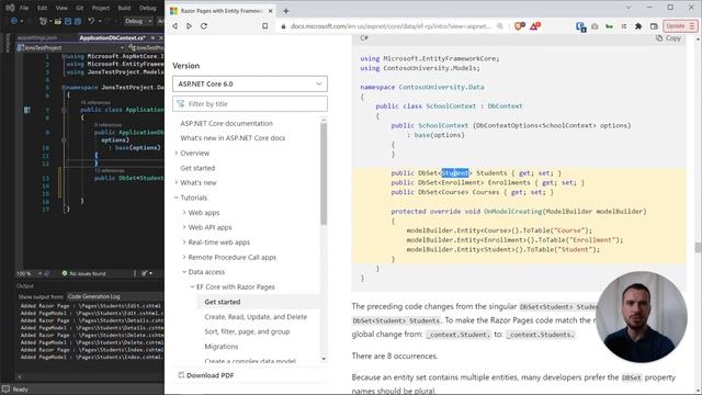 09 Scaffolding our CRUD Razor Pages for a Model in ASP.NET 6 смотреть онлайн