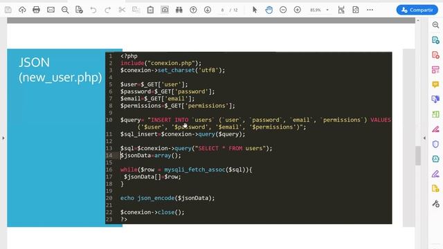 3 CRUD AJAX y JSON - Insertar смотреть онлайн