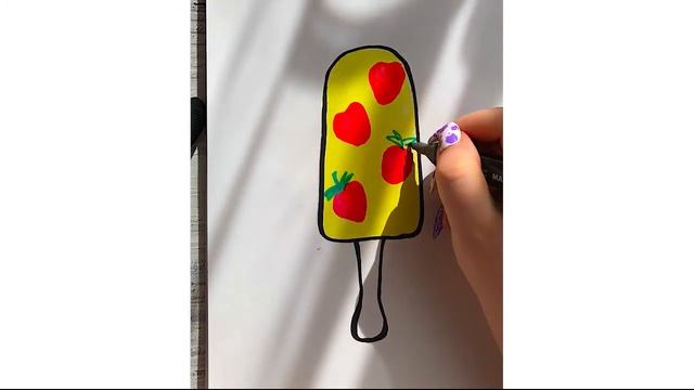 Как нарисовать Солнечное Эскимо Рисунки для срисовки легкие для девочек