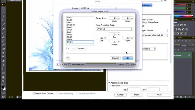 Photoshop CS6 - Printing to a Canon iPF Printer - Mac смотреть онлайн