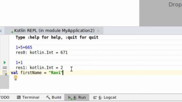Android Studio 3.3 Tutorial to Use Kotlin REPL | Execute Code in REPL android studio смотреть онлайн