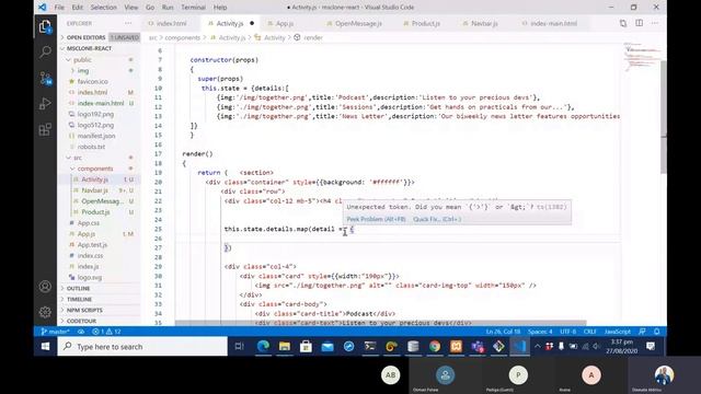 Build a Microsoft Website Clone with React Part 3 смотреть онлайн