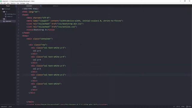 Curso de Bootstrap 4: Utilidades de Padding. смотреть онлайн