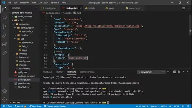 Comando Help Dinámico | Como crear tu bot en discord смотреть онлайн