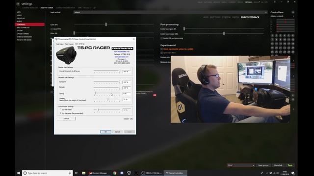 Thrustmaster TS-PC Racer | TS-XW settings for Assetto Corsa смотреть онлайн