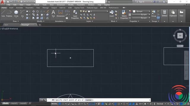 Autodesk AutoCAD: How to use Arc Command in Autodesk AutoCAD смотреть онлайн