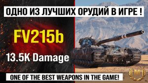 FV215b Лучший реплей недели на | Обзор FV215b тяжелый танк Англии, бой на 13,5K Damage Мир танков