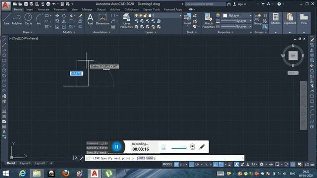LINE,CONSTRUCTION LINE,POLY LINE AUTOCAD 2020-3 IN HINDI смотреть онлайн