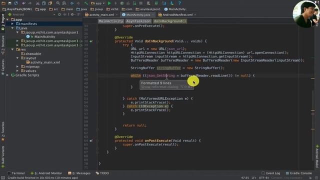 Android AsyncTask - How get JSON Data from Server.[Part 1] смотреть онлайн