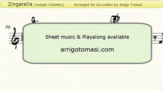 Zingarella (Joseph Colombo) - Accordion Sheet music смотреть онлайн