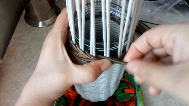 Ваза из газетных трубочек смотреть онлайн