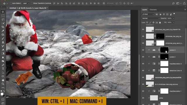 Photoshop Christmas Photo Editing Tutorial - Winter Effects смотреть онлайн
