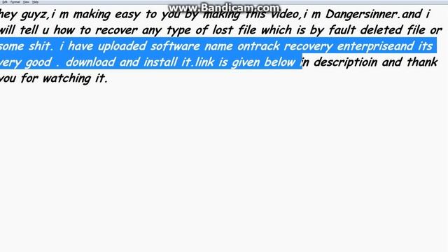 HOW TO RECOVER YOUR ANY DELETED FILE.SEE THIS VIDEO смотреть онлайн